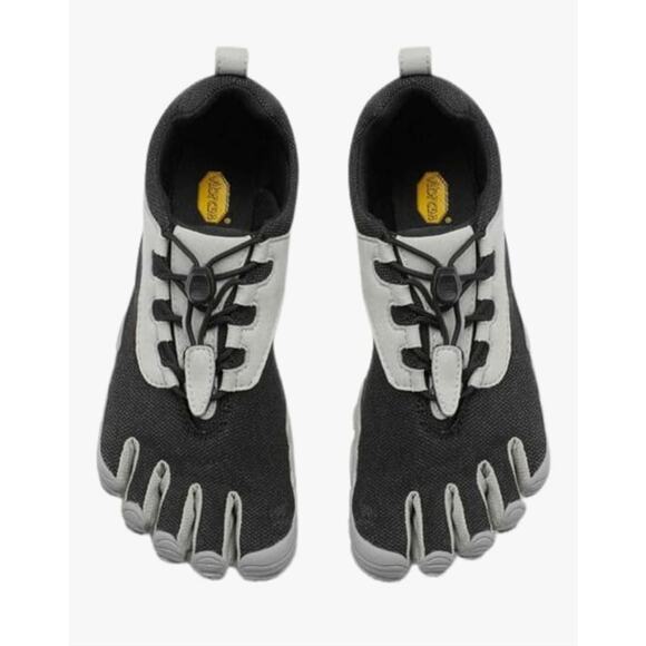 Vibram Women's FiveFingers V-Run Retro, Black/Grey, Size 8.5-9 Eu 40 - Picture 5 of 6